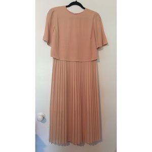 Zara pleated midi dress